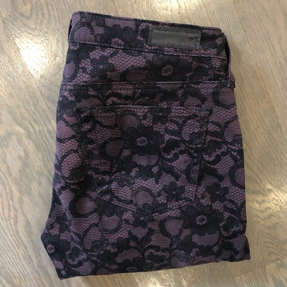 Adrian Goldschmies AG skinny jeans with lace motif